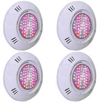 Kit 4 Iluminação LED Piscina SMD 5W RGB Colorido - Sodramar