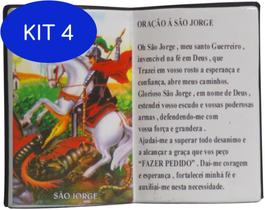 Kit 4 Imagem São Jorge Em Formato Livro Com Porta Caneta - Creative Dist
