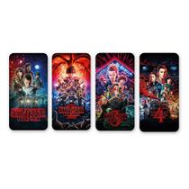 Kit 4 Imãs Capas da Série Stranger Things 3x6cm De Metal Kit 4 Imãs Capas da Série Stranger Things 3x6cm De Metal