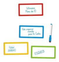 Kit 4 Ímãs De Geladeira Planner Porta Recados 02
