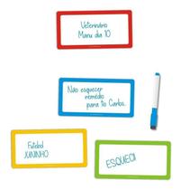 Kit 4 Ímãs De Geladeira Planner Porta Recados 02