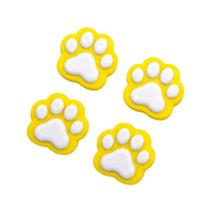 Kit 4 Imãs Patinha Geladeira Cachorro Gato Amarelo