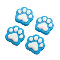 Kit 4 Imãs Patinha Geladeira Cachorro Gato Azul Kit 4 Imãs Patinha Geladeira Cachorro Gato Azul