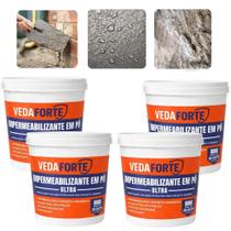 Kit 4 Impermeabilizante em Pó Ultra Veda Forte 800g Nanotecnologia para Concreto e Reboco Kit 4 Impermeabilizante em Pó Ultra Veda Forte 800g Nanotecnologia para Concreto e Reboco
