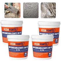 Kit 4 Impermeabilizante em Pó Ultra Veda Forte 800g Nanotecnologia para Concreto e Reboco Kit 4 Impermeabilizante em Pó Ultra Veda Forte 800g Nanotecnologia para Concreto e Reboco