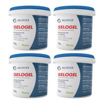 Kit 4 Impermeabilizante Incolor Resina Protetora Laje Telhado Piso Cimento Concreto Parede Selogel 900g - Seloflex