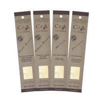 Kit 4 Incensos 100% Natural Vegano Cia de Aroma - Palo Santo,Salvia Branca,Mirra, Jasmin