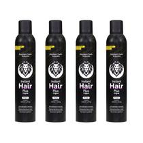 Kit 4 Instant Hair Plus Preto Maquiagem Para Disfarçar Calvície 300ml