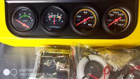 Kit 4 instrumentos com amperímetro modelo Auto Meter