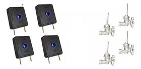 Kit 4 Interruptor+4 Registro Ramal Encaixe Fischer Cooktop Kit 4 Interruptor+4 Registro Ramal Encaixe Fischer Cooktop
