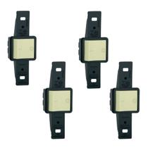 Kit 4 Interruptor Duplo Bipolar Simples 10a 250v Pial Embutir