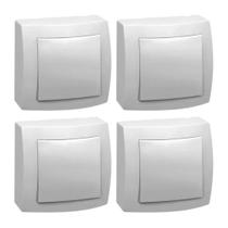 Kit 4 Interruptor Paralelo De Sobrepor 10a Sistemax 675001 Legrand