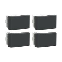 Kit 4 Interruptor Paralelo Lunare Up Schneider Grafite Fosco