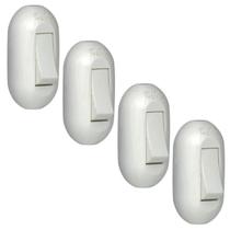 Kit 4 Interruptor Pial 40276 Cordão P/ Campainha Simples