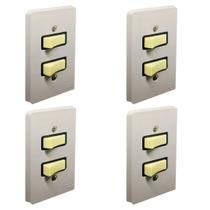 Kit 4 Interruptor Simples 2 Mod Silentoque Conj 2110 Pial