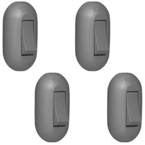 Kit 4 Interruptor Tecla Centro De Cordao Abajur Pial 40274