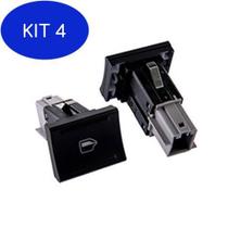 Kit 4 Interruptor Vidro Eletrico Simples Vw Gol G6 Traseiro