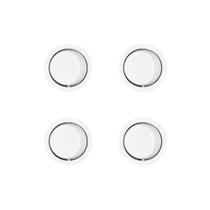 Kit 4 Interruptores Bolinha de Tecla para Móveis MarGirius Moldura M9 com Cabo Série 16.000 Branco