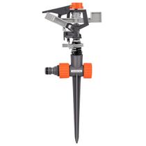 Kit 4 irrigador aspersor impulso setorial giratorio p jardim