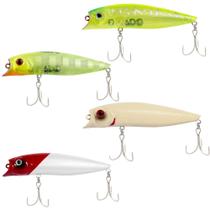 Kit 4 Isca Artificial Brava 90 Meia Água 11g 9cm