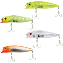 Kit 4 Isca Artificial Brava 90 Meia Água 9 cm 11g -