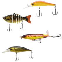 Kit 4 Iscas Artificiais Lambari Muito Real 8,5cm