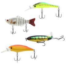 Kit 4 Iscas Artificiais Lambari Muito Real 8,5cm Kit 4 Iscas Artificiais Lambari Muito Real 8,5cm