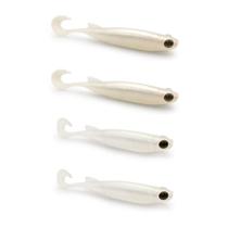 Kit 4 Iscas Artificiais Para Pesca Monster 3X E-Shad 15cm