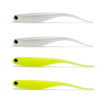 Kit 4 Iscas Artificiais Para Pesca Monster 3X Shad Minnow 18cm