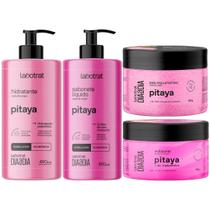 Kit 4 Itens Labotrat Dia a Dia Hidratante + Sabonete + Esfoliante + Sais Pitaya Rosto Corpo 490ml Kit 4 Itens Labotrat Dia a Dia Hidratante + Sabonete + Esfoliante + Sais Pitaya Rosto Corpo 490ml