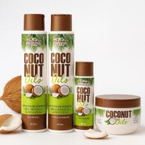 Kit 4 Itens Óleo de Coco Rhenuks Hidratação Profunda