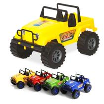 Kit 4 Jeep 4x4 Brinquedo Grande Criança Presente Infantil Colorido Kit 4 Jeep 4x4 Brinquedo Grande Criança Presente Infantil Colorido