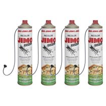 Kit 4 JIMO Cupim Contra Cupim Brocas e Formigas Alto Poder Residual e de Penetração Aerossol 400ml