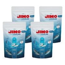 Kit 4 Jimo Lava Louça Hidrossolúvel Máquina Lavar Louça Kit 4 Jimo Lava Louça Hidrossolúvel Máquina Lavar Louça