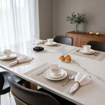 Kit 4 Jogo Americano Elegance Sousplat Mesa Jantar PVC Kit 4 Jogo Americano Elegance Sousplat Mesa Jantar PVC