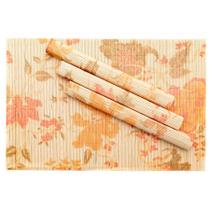 Kit 4 Jogo Americano Mesa Posta Sousplat Bambu Fleur Kit 4 Jogo Americano Mesa Posta Sousplat Bambu Fleur