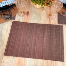 Kit 4 Jogo Americano Mesa Posta Sousplat Bambu Marrom Kit 4 Jogo Americano Mesa Posta Sousplat Bambu Marrom