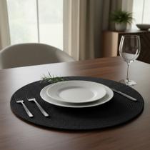 Kit 4 Jogo Americano Redondo 38cm Sousplat Para Mesa Posta Elegante Cozinha Decorada Almoço Jantar Kit 4 Jogo Americano Redondo 38cm Sousplat Para Mesa Posta Elegante Cozinha Decorada Almoço Jantar