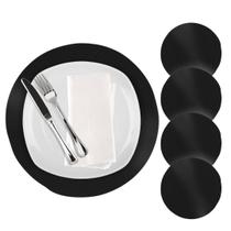 Kit 4 Jogo Americano Redondo Mesa Posta Sousplat Supla Cozinha 38 cm Kit 4 Jogo Americano Redondo Mesa Posta Sousplat Supla Cozinha 38 cm