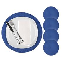 Kit 4 Jogo Americano Redondo Mesa Posta Sousplat Supla Cozinha 38 cm