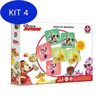 Kit 4 Jogo Da Memória Disney Junior - Estrela