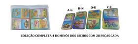Kit 4 Jogo Dominó Gigante dos Bichos de A - Z com 28 Peças Cada Para Festa Kit 4 Jogo Dominó Gigante dos Bichos de A - Z com 28 Peças Cada Para Festa