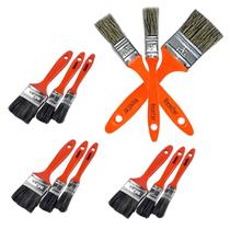 Kit 4 Jogo Pinceis Cerdas Alta Cobertura Trincha Acabamento Kit 4 Jogo Pinceis Cerdas Alta Cobertura Trincha Acabamento