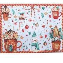 Kit 4 Jogos Americanos Doçuras De Natal 43cmx34cm