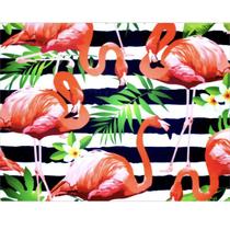 Kit 4 Jogos Americanos Flamingo da Charlô 43cmx34cm Kit 4 Jogos Americanos Flamingo da Charlô 43cmx34cm