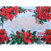 Kit 4 Jogos Americanos Impermeável Flor Natal Maravilha Kit 4 Jogos Americanos Impermeável Flor Natal Maravilha