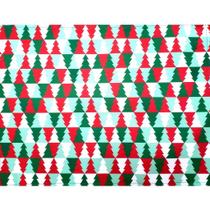 Kit 4 Jogos Americanos Ladrilho árvore De Natal Impermeável 43cmx34cm - UN / 4