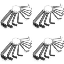 Kit 4 Jogos De Chave Allen De 1,5Mm A 10Mm Com 10 Peças Cada Kit 4 Jogos De Chave Allen De 1,5Mm A 10Mm Com 10 Peças Cada