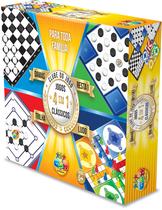 Kit 4 Jogos De Tabuleiro Clássico Infantil Adulto Família