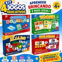 Kit 4 jogos educativo vogais+silabas+ soletrar+ alfabeto Kit 4 jogos educativo vogais+silabas+ soletrar+ alfabeto